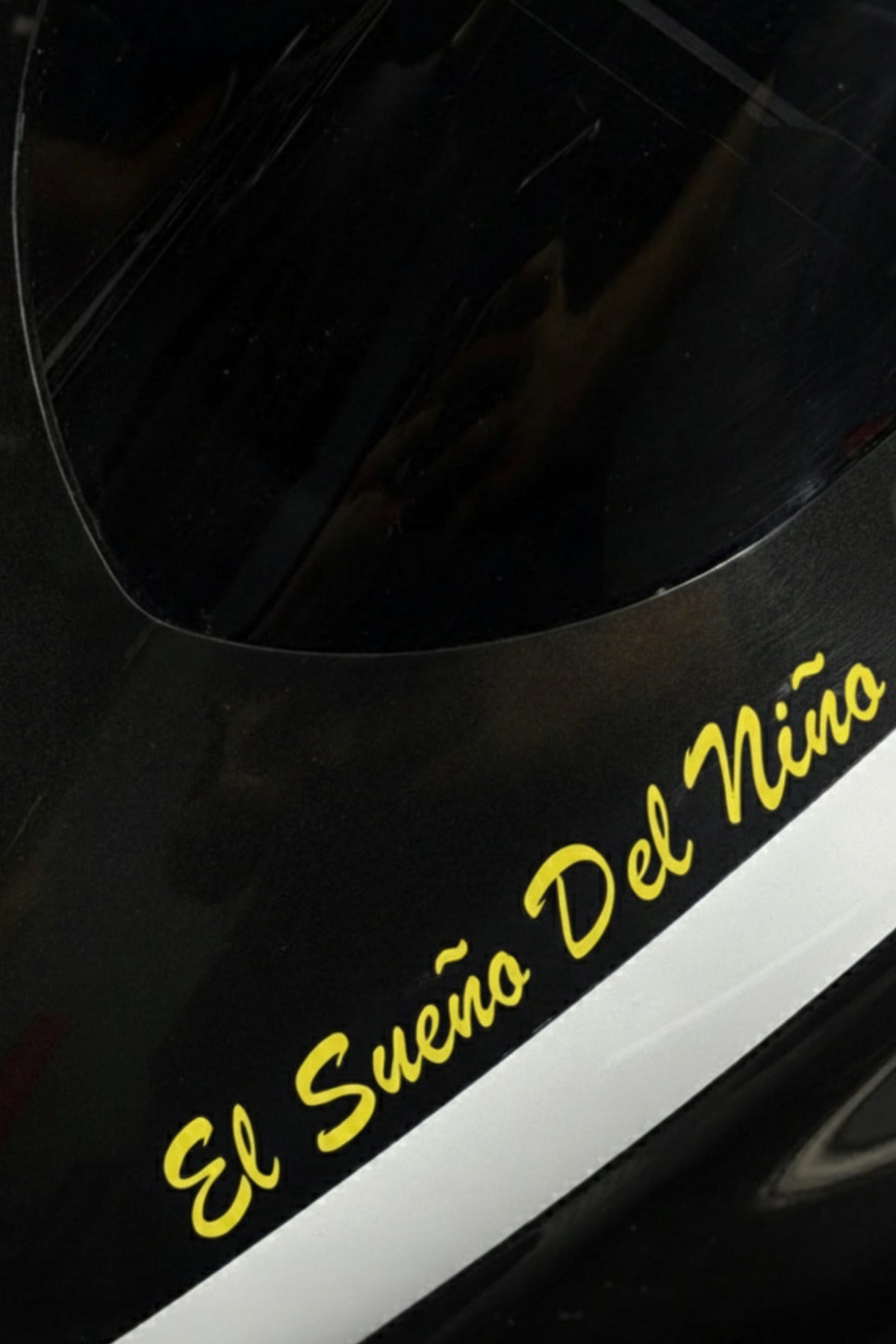 Motor için Sarı Renk El Sueno Del Nino Sticker (Bir Çocuğun Rüyası) Sticker Etiket (15CMx2.5CM)