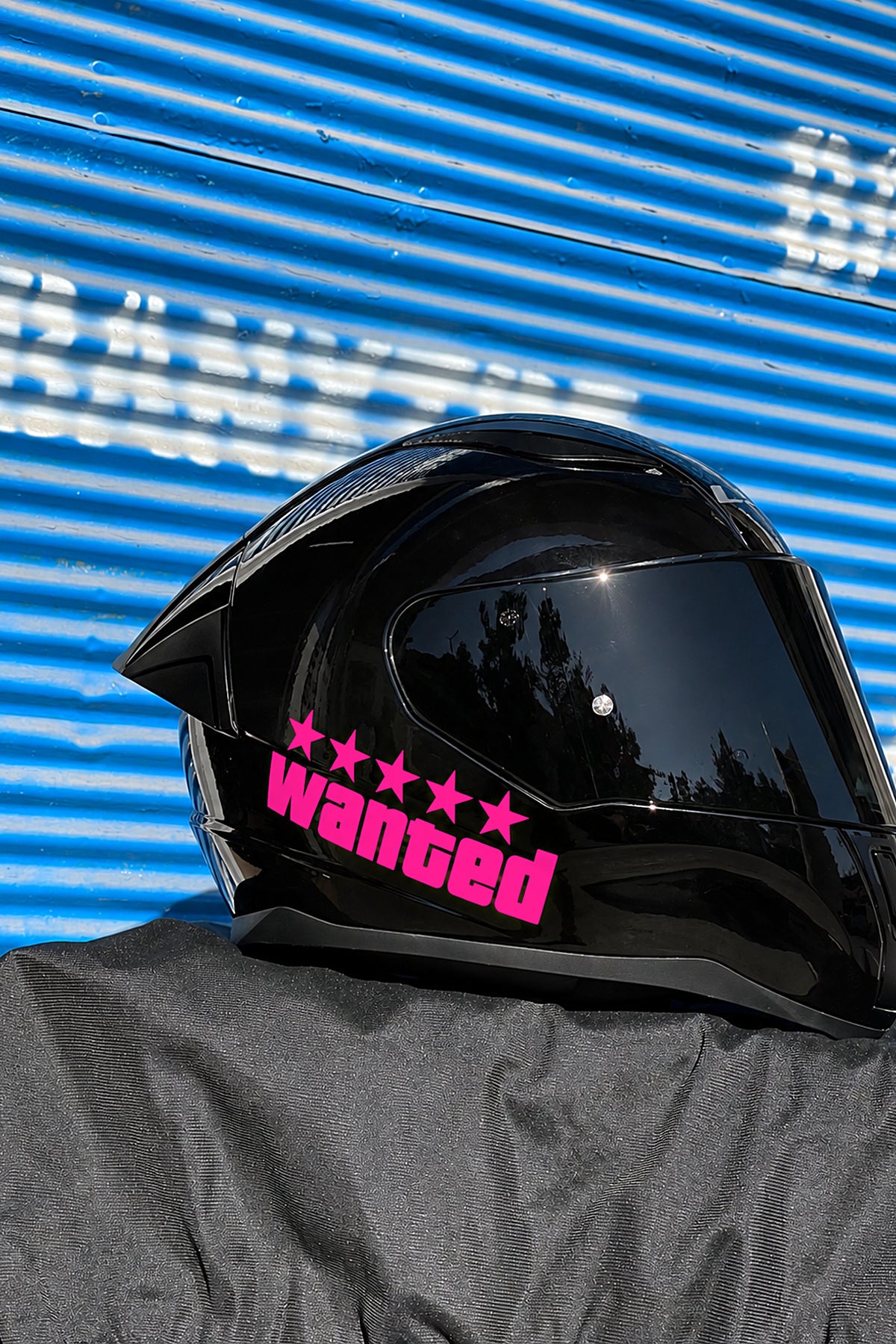 Motosiklet ve Kask için Wanted (ARANIYOR) Sticker Etiket (12CM)