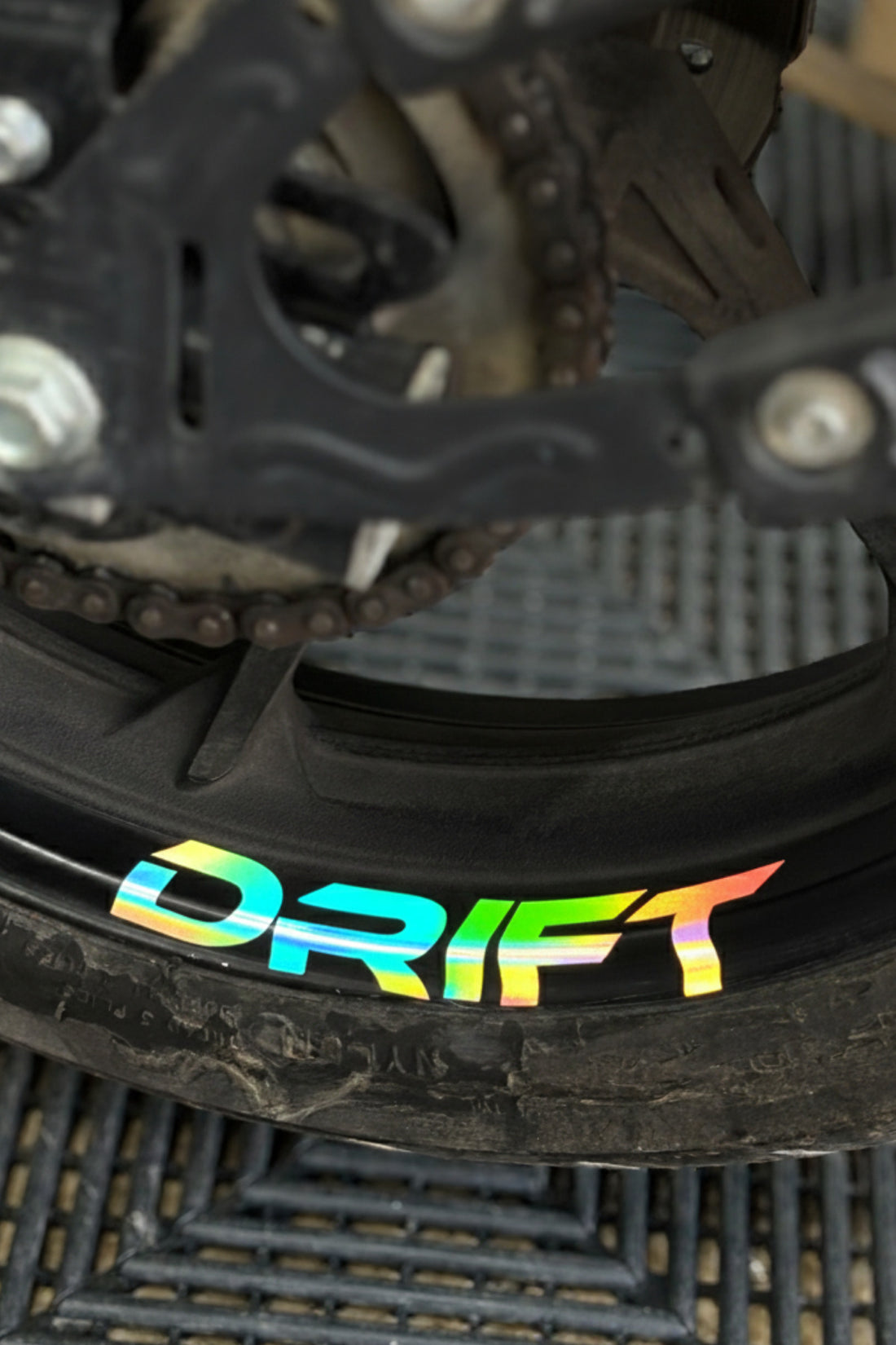 Mondial Drift-L için Jant içi Drift Yazısı Sticker Etiket (4 Adet)