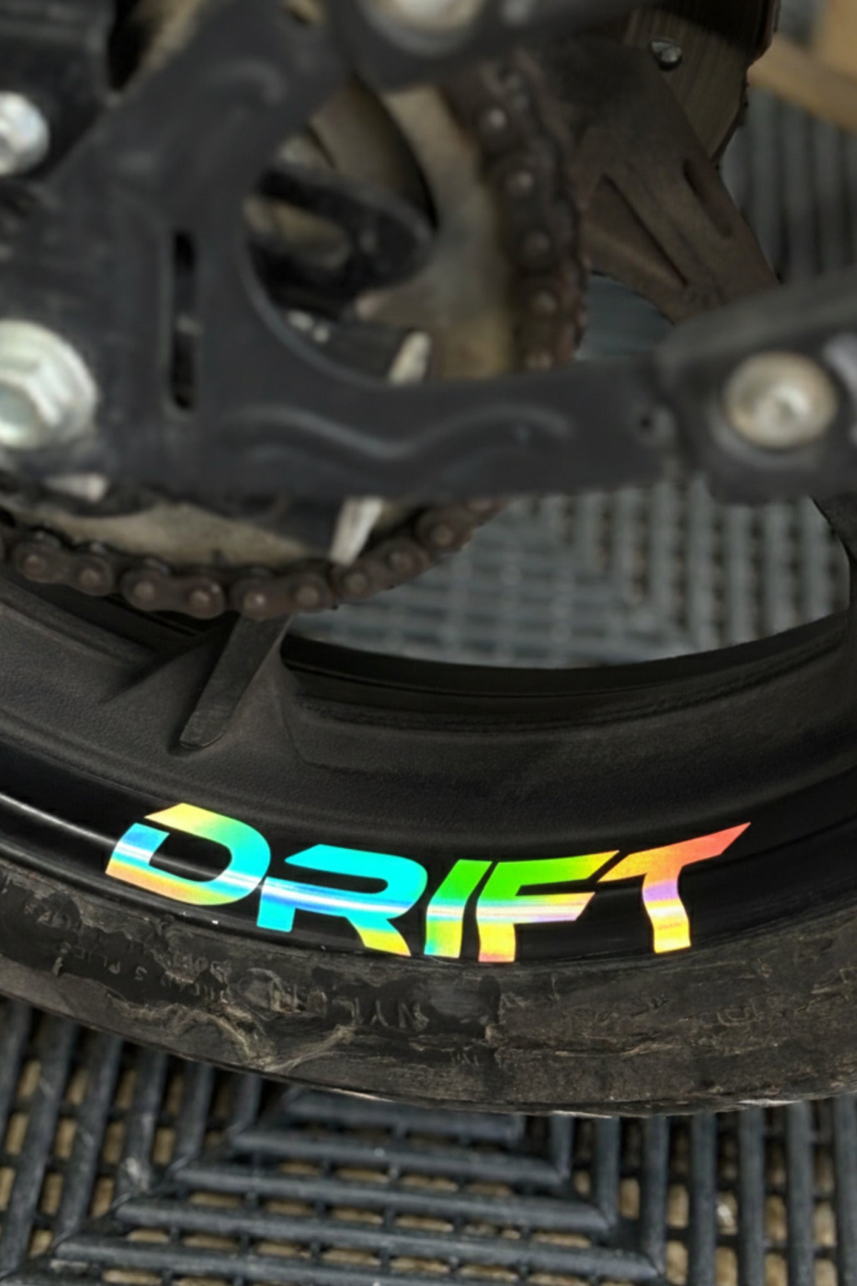 Mondial Drift-L için Jant içi Drift Yazısı Sticker Etiket (4 Adet)
