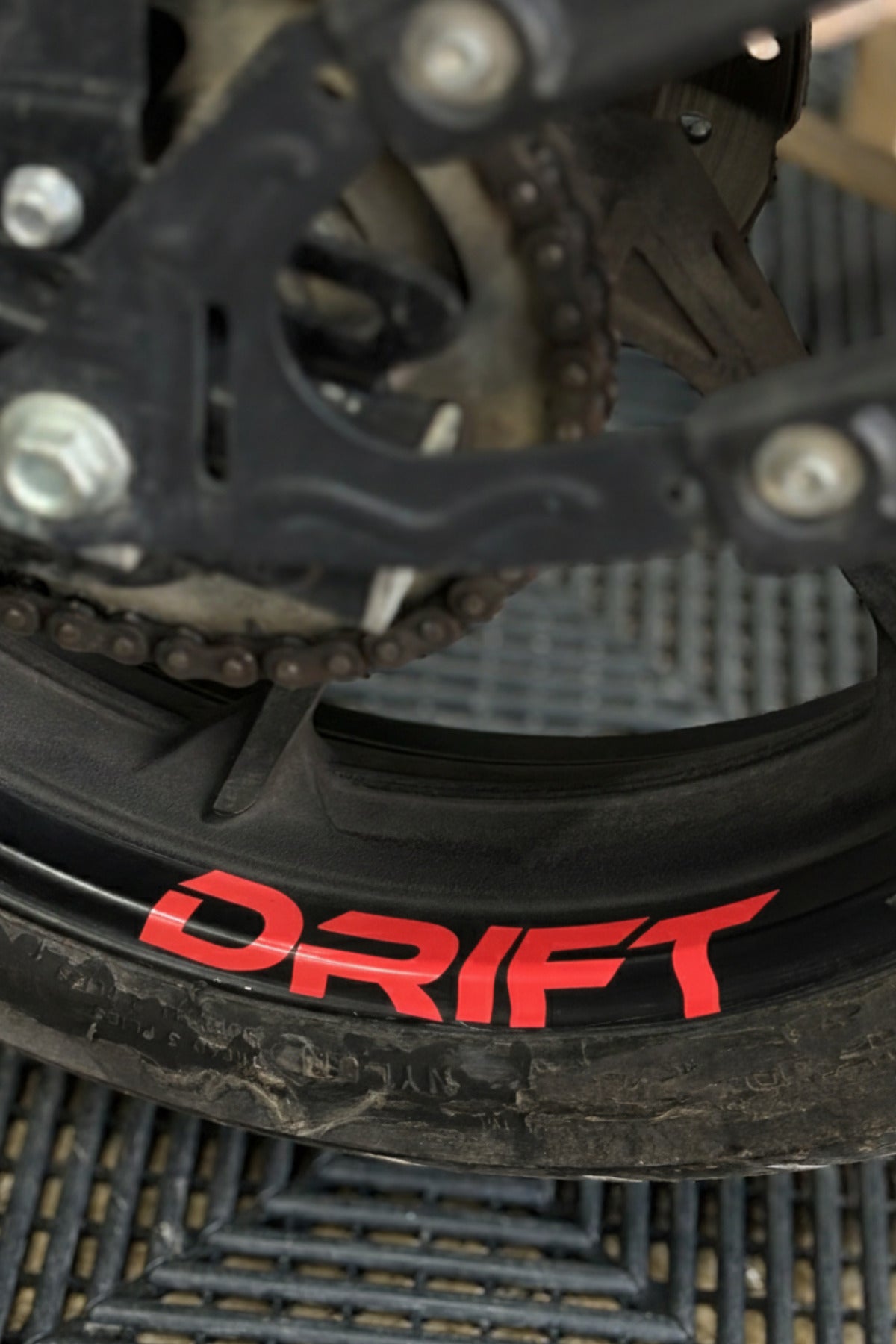 Mondial Drift-L için Jant içi Drift Yazısı Sticker Etiket (4 Adet)