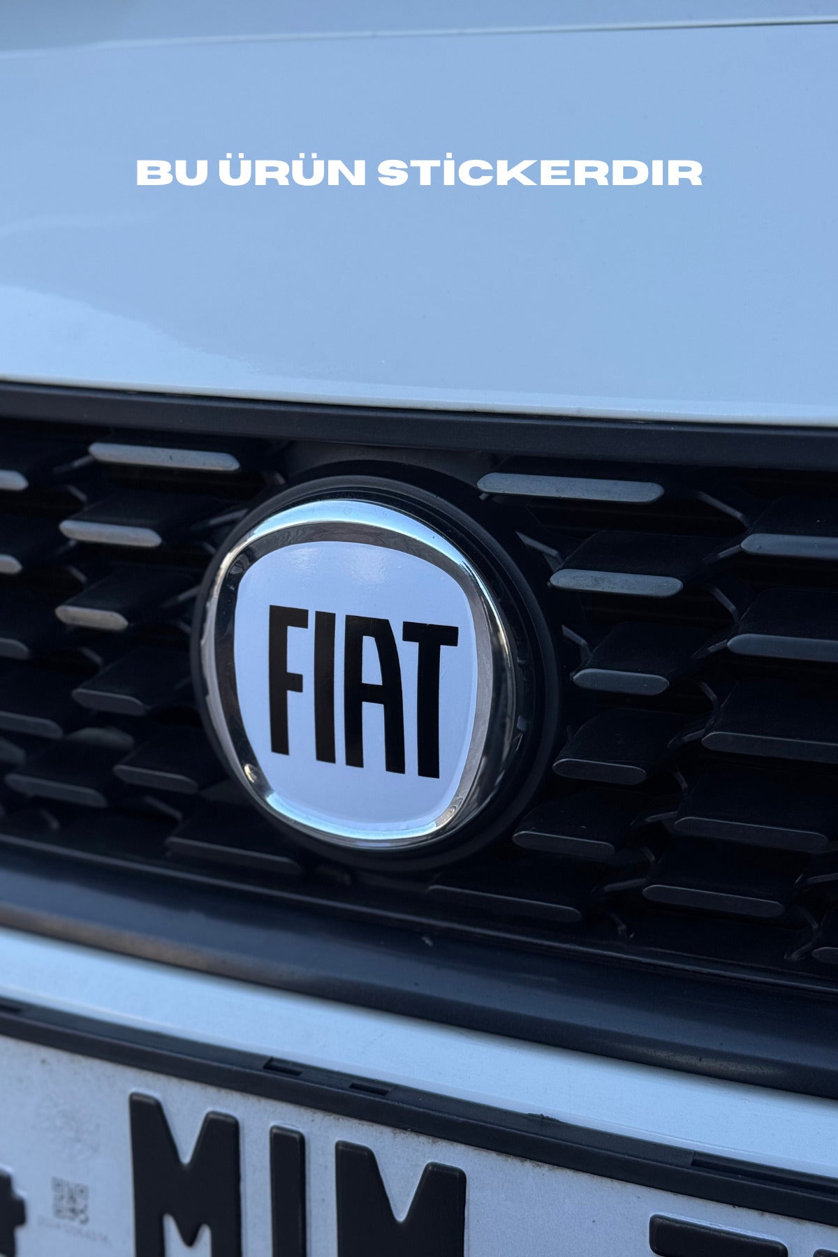 Fiat Egea için Ön-Arka Logo Sticker Seti