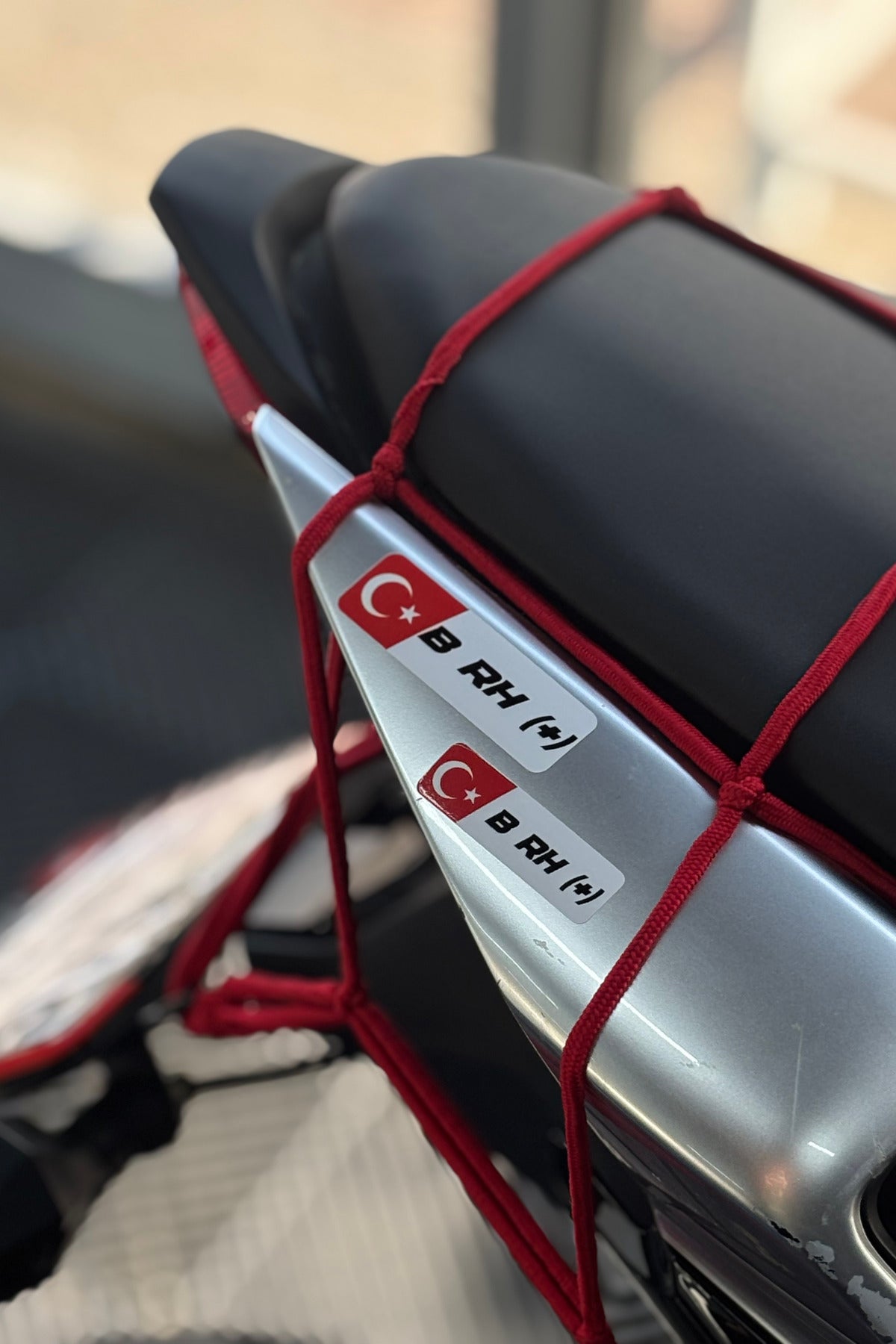 Motosiklet ve Kask için Kan Grubu Sticker Seti (2'li) (STİCKERDIR)
