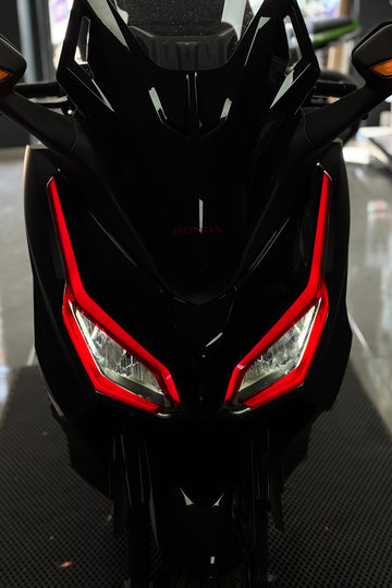 Honda Forza 2023-2024-2025 Yılları Uyumlu Kırmızı Far Filmi Far Tasarım Sticker