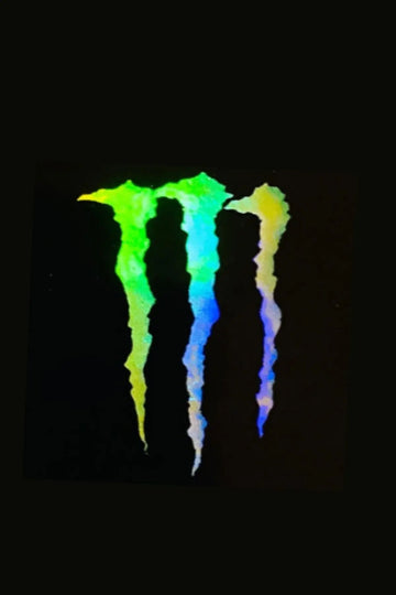 Motor için Monster Hologram Sticker (1 Adet )