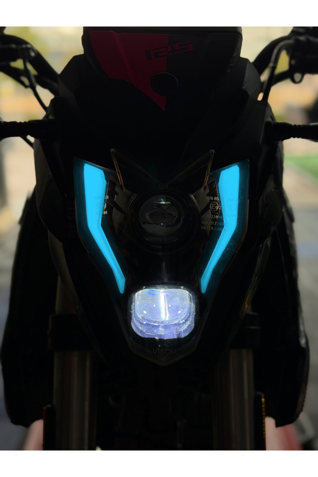 Falcon S188 Salvador Motosiklet için Hazır Kesim Far Renklendirme Far Filmi Sticker (Sağ ve Sol )