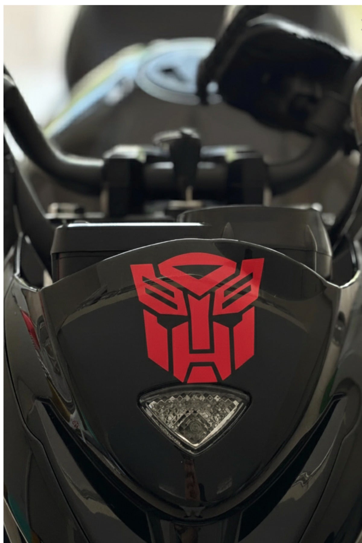 Motor ve Kask için Robot Figürlü Transformers Sticker