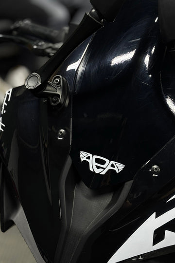Motosiklet ve Kask için AEA Anısına Beyaz Renk Sticker Etiket