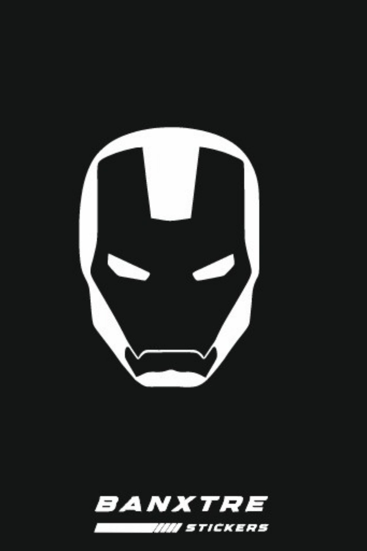 Motor-Araba-Kask için İronman Sticker Etiket (15CMx10CM)(1 Adet)