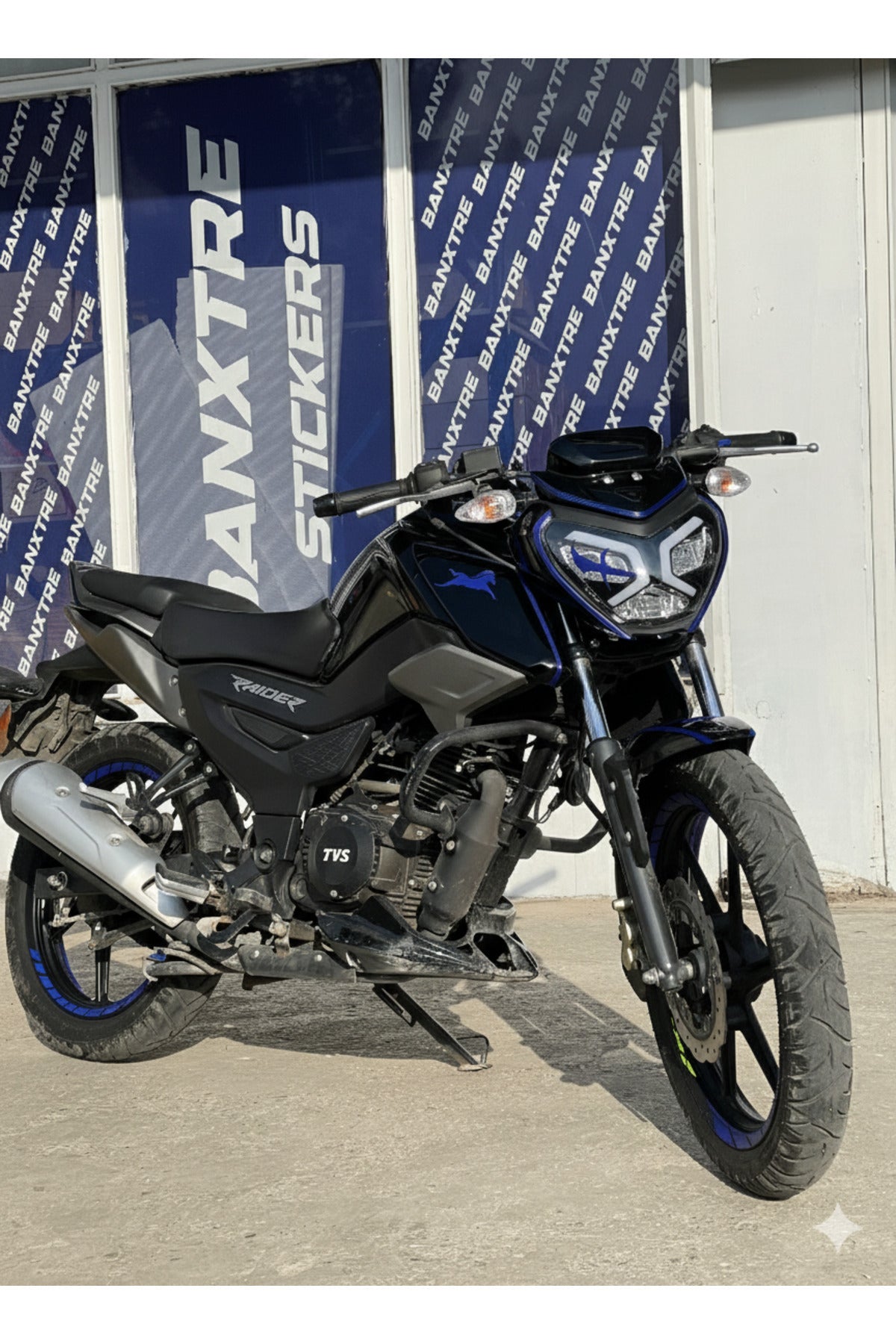 TVS Raider için 17 Parça Renkli Detay Sticker Seti