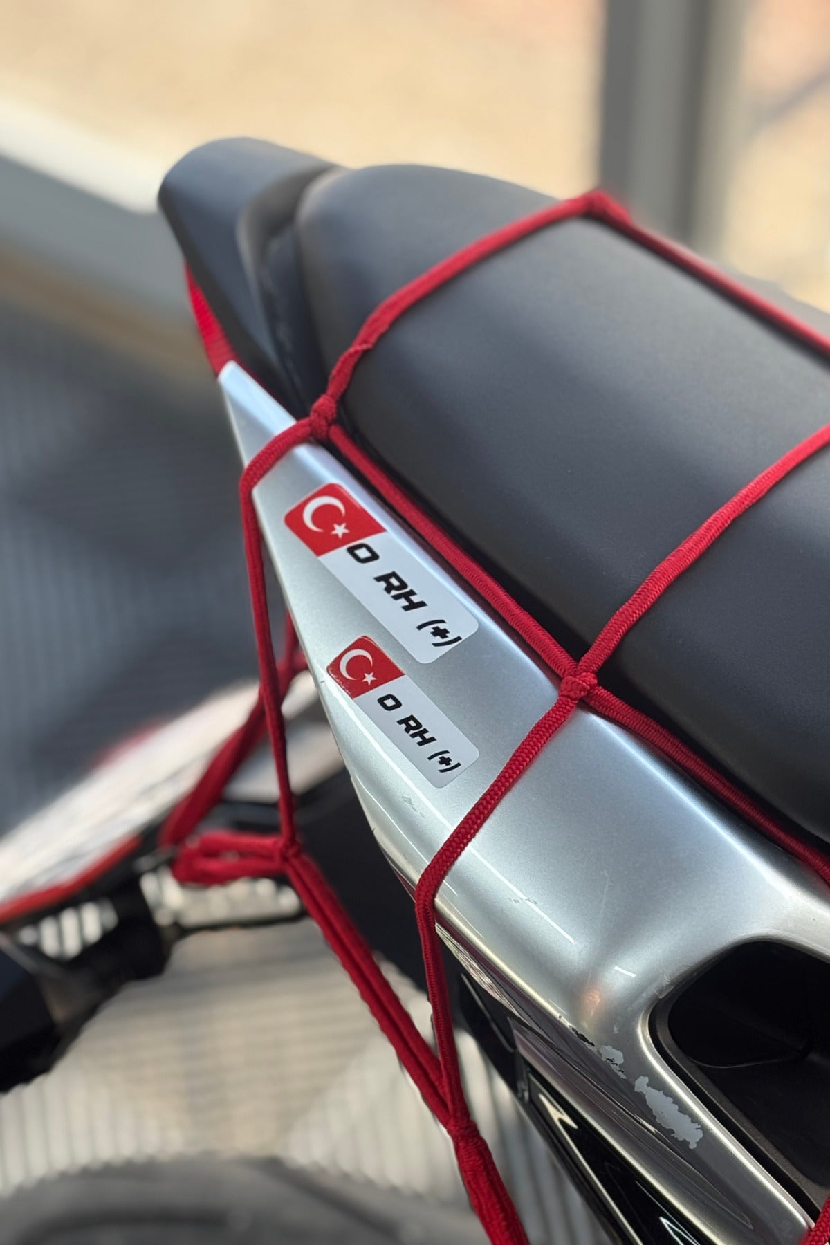 Motosiklet ve Kask için Kan Grubu Sticker Seti (2'li) (STİCKERDIR)