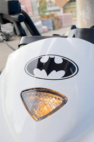 Dekoratif Siyah Batman Logo Sticker Araba-Motor için Etiket 8CMX4CM (1 Adet)