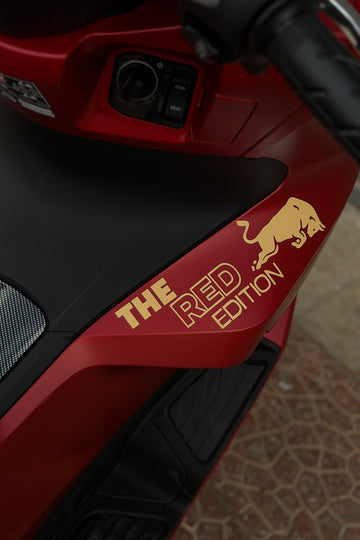 Honda PCX için The Red Edition Boğa Enerji Sticker Etiket (1 Adet)