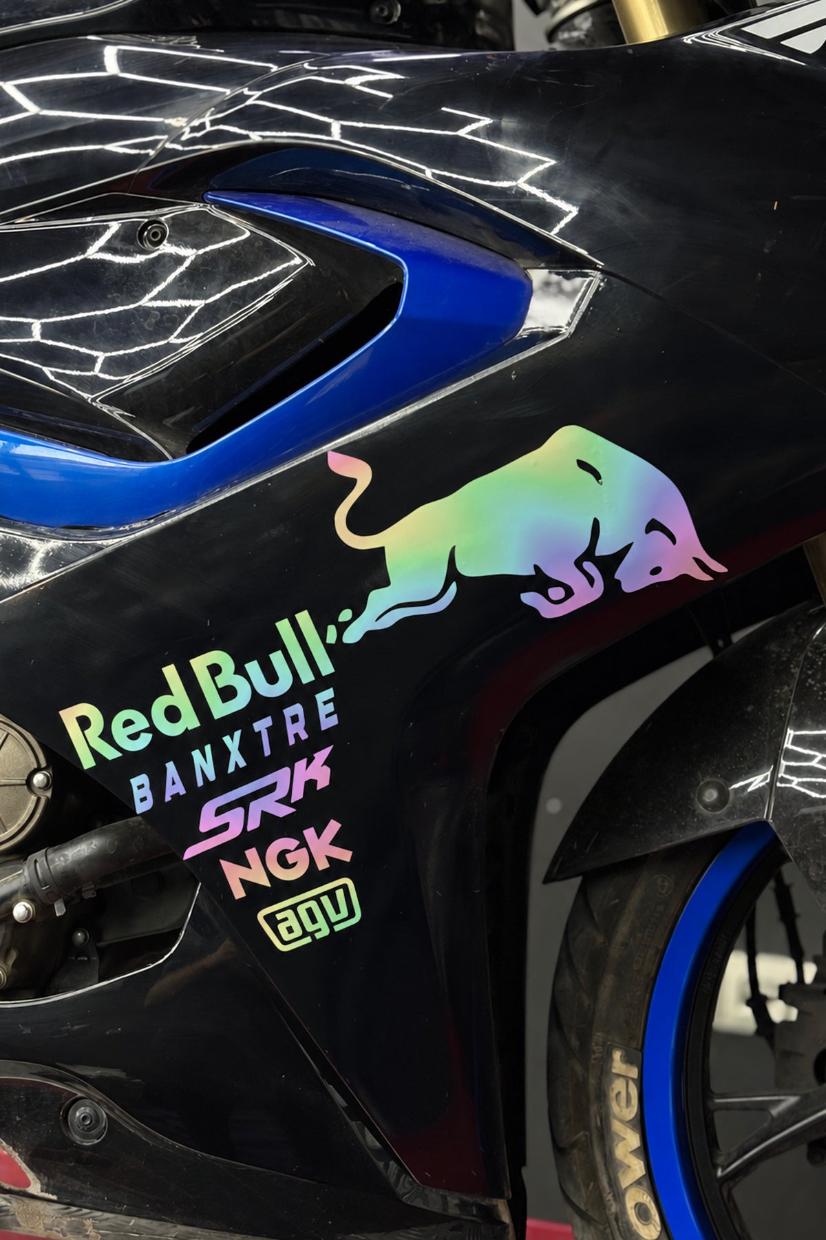 RKS SRK Motosiklet Grubu için Yan Grenajlar için Sponsor Sticker Seti (1 Taraf)