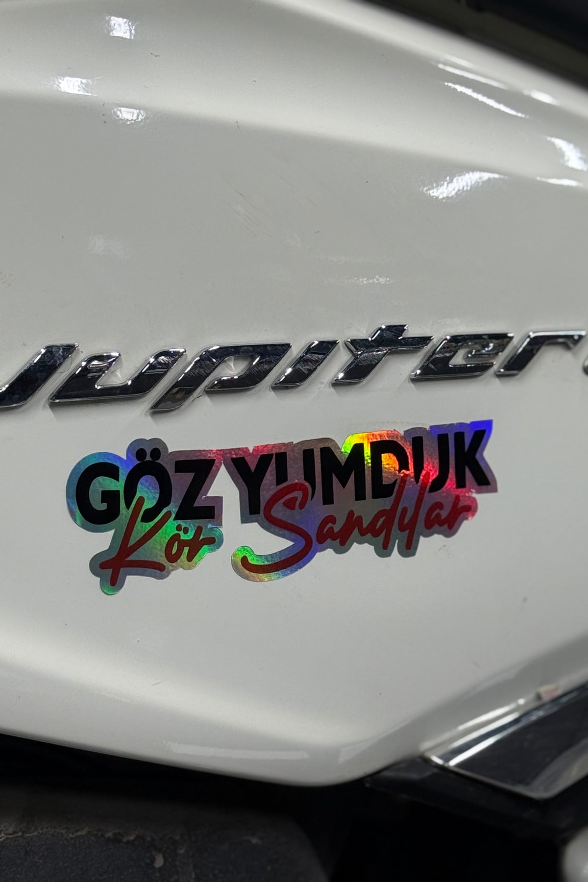 Araba ve Motor için Hologramlı Yazılı Sticker Etiket