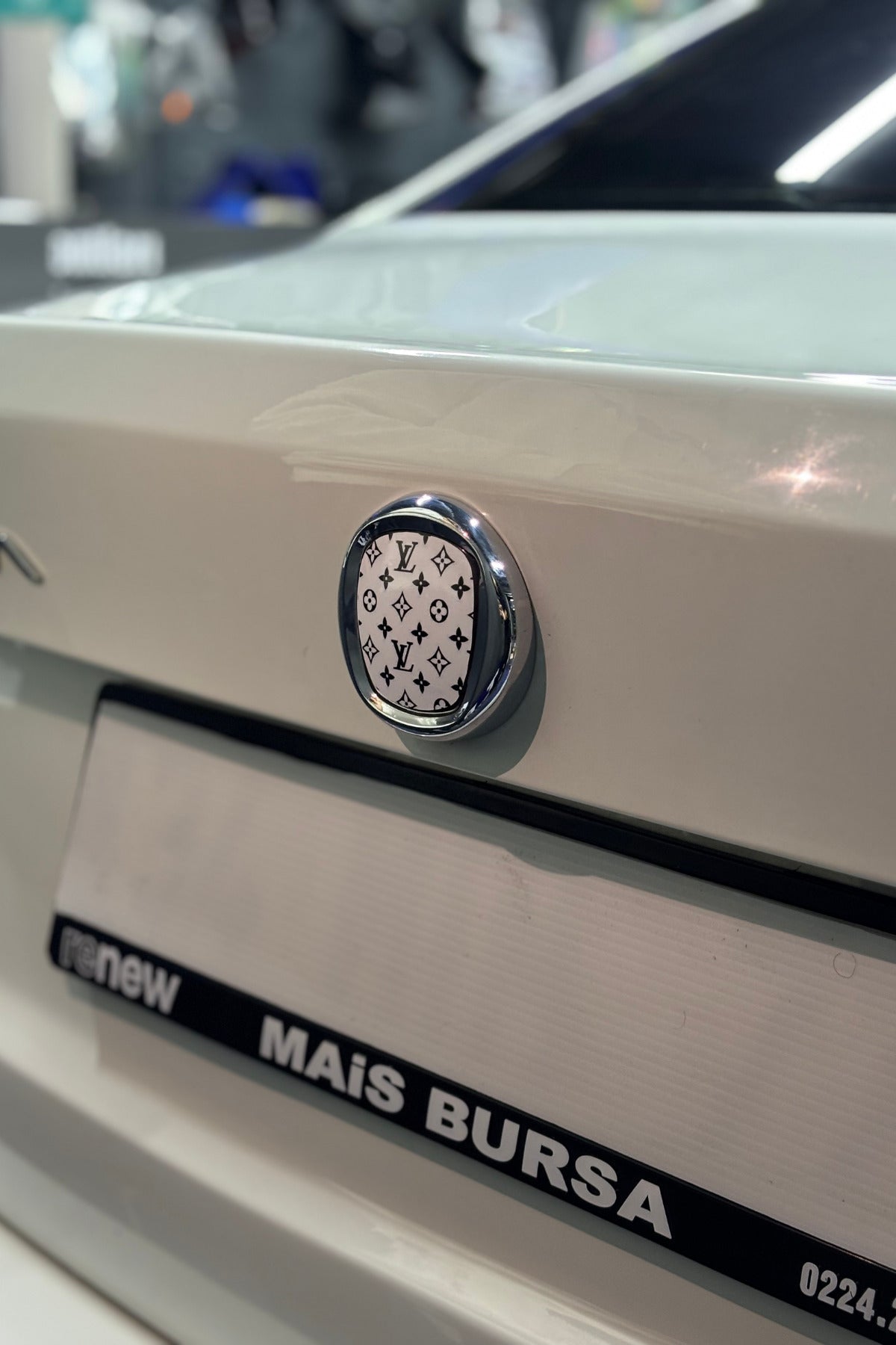 Fiat Egea için Uyumlu Logo için Tam Uyumlu Ön-Arka Sticker Seti