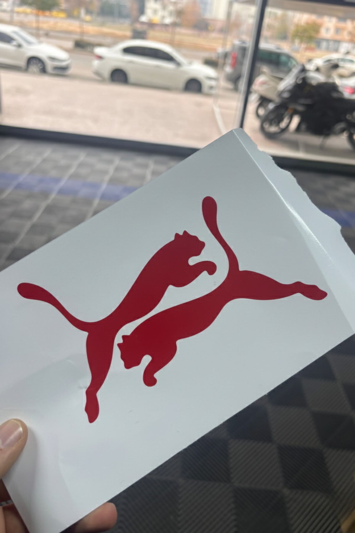 Motosiklet ve CG Deposu için Leopar Desenli Depo için Sticker Etiket (Sağ ve Sol )
