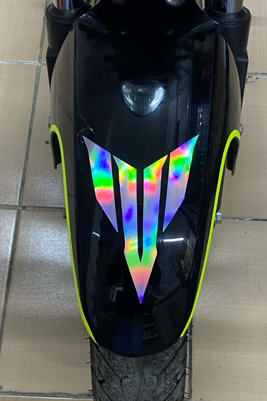 Motor için Dekoratif Sticker Hologram MT Etiket Uyumlu