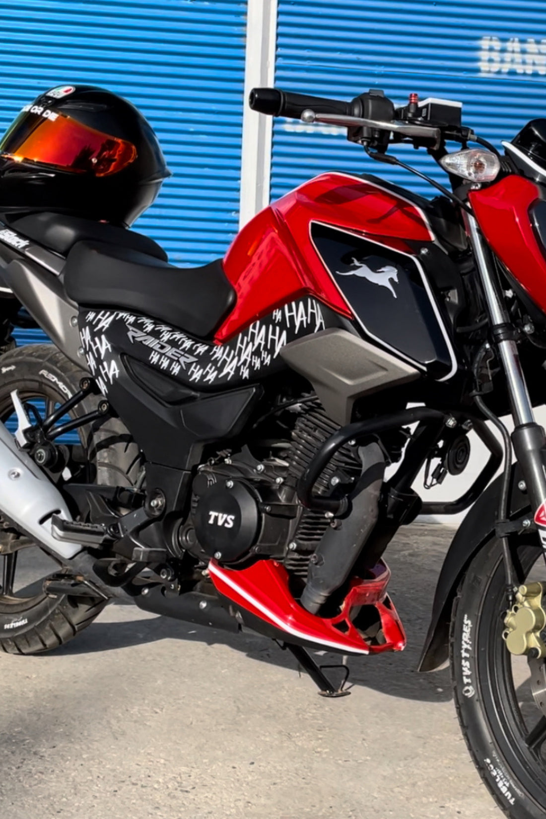 Dekoratif Hahaha Beyaz Sticker Motor-araba-kask Için Etiket 30cmx15cm (1 ADET)