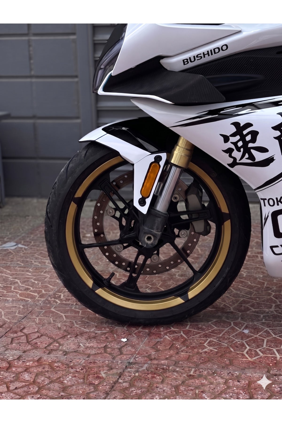 Motosiklet Jantı için 17 Inch Uyumlu Taycan Model Jant Sticker