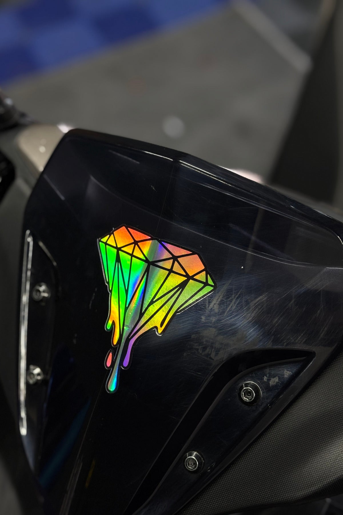 Hologramlı Renk Değiştiren Akan Zümrüt Sticker Etiket (9CMx7CM)