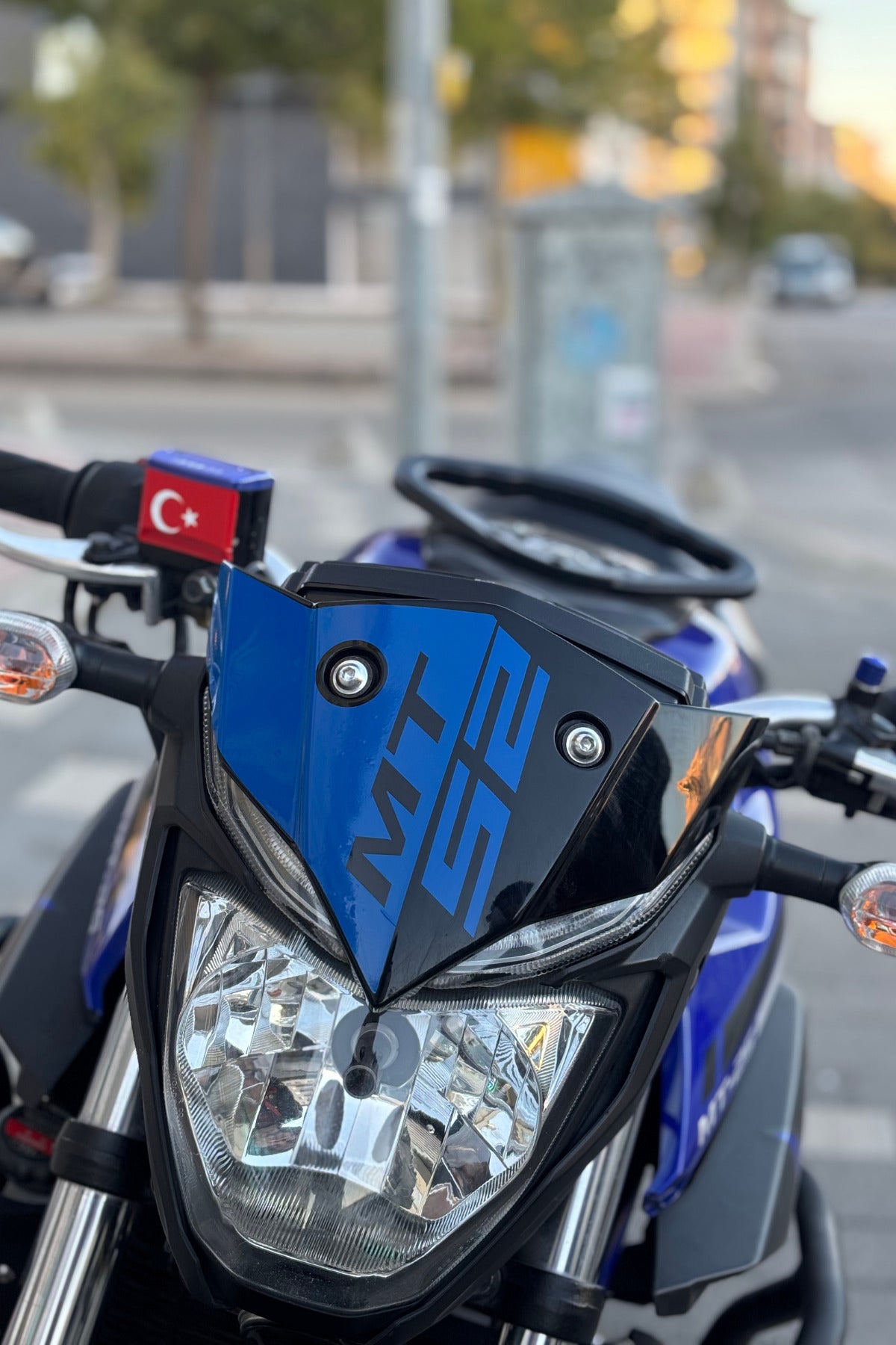Yamaha MT25 için Lacivert Renk Kafa Sticker Etiket