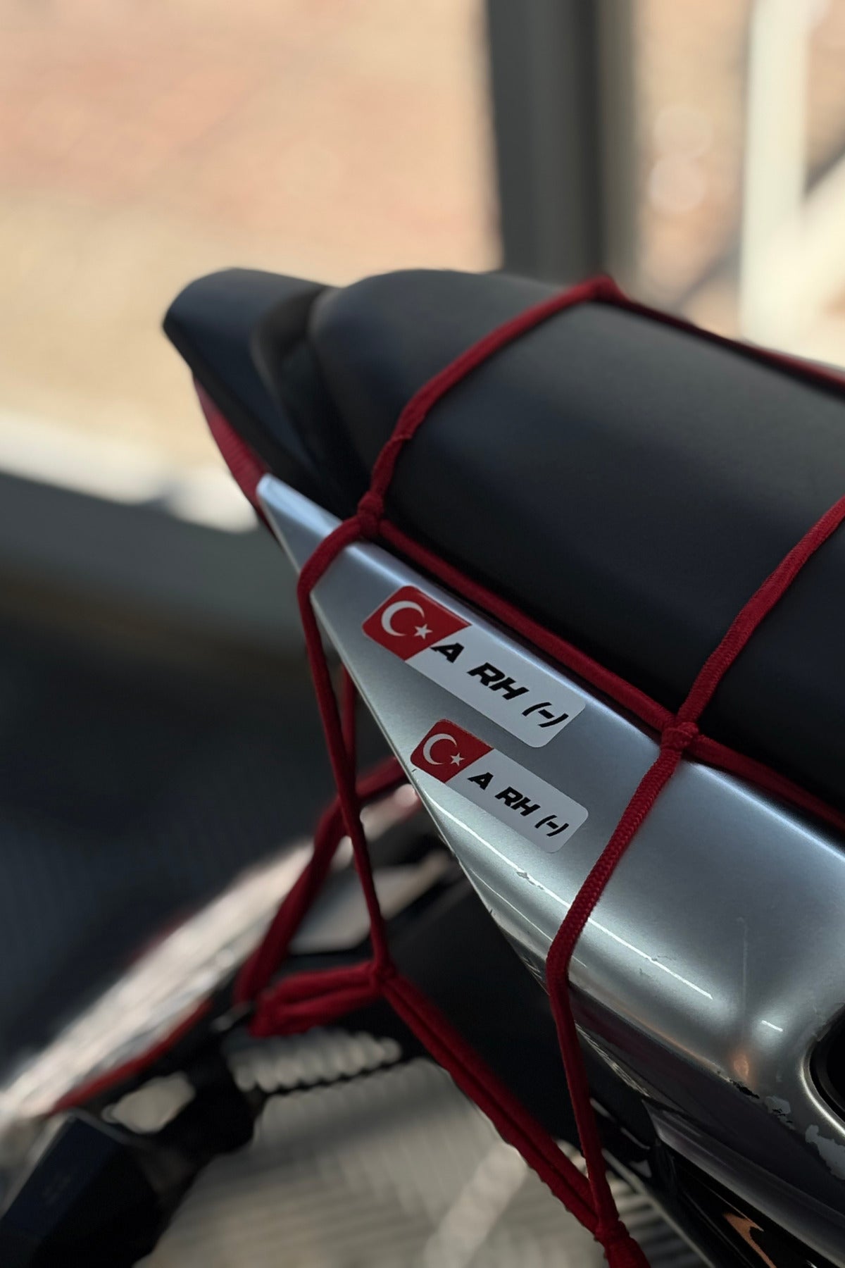 Motosiklet ve Kask için Kan Grubu Sticker Seti (2'li) (STİCKERDIR)