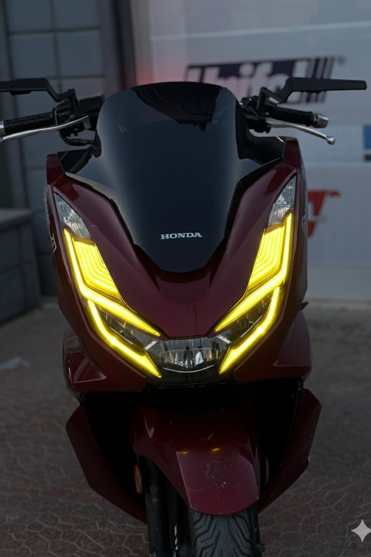 Honda PCX için Kalın Full Kaplamalı Far Tasarım Film Sticker Seti (2021-2022-2023-2024 Model)