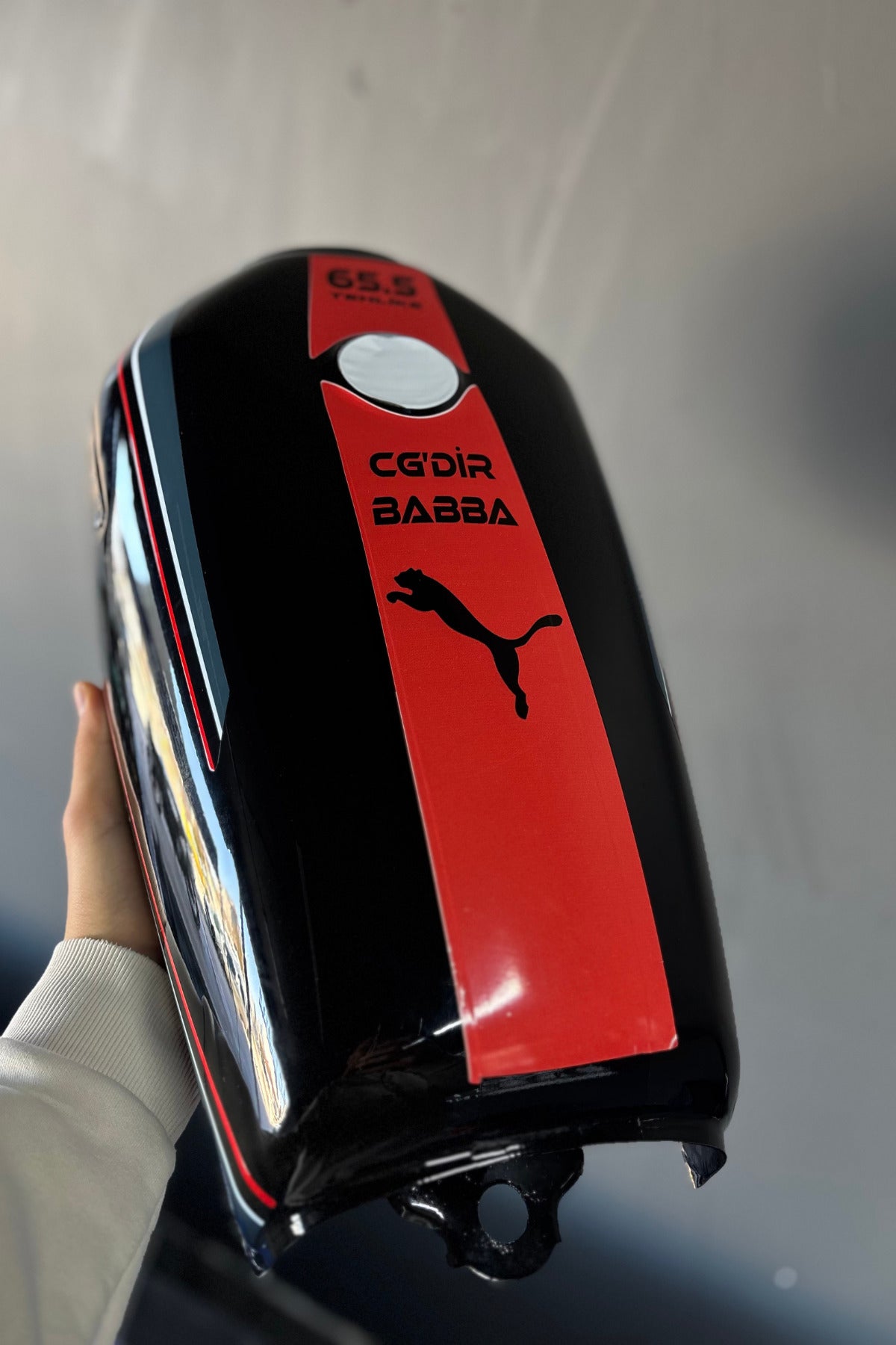 CG Motosiklet için Uyumlu Depo Sticker Seti CGDİR BABA 65.5 (2 Parça)