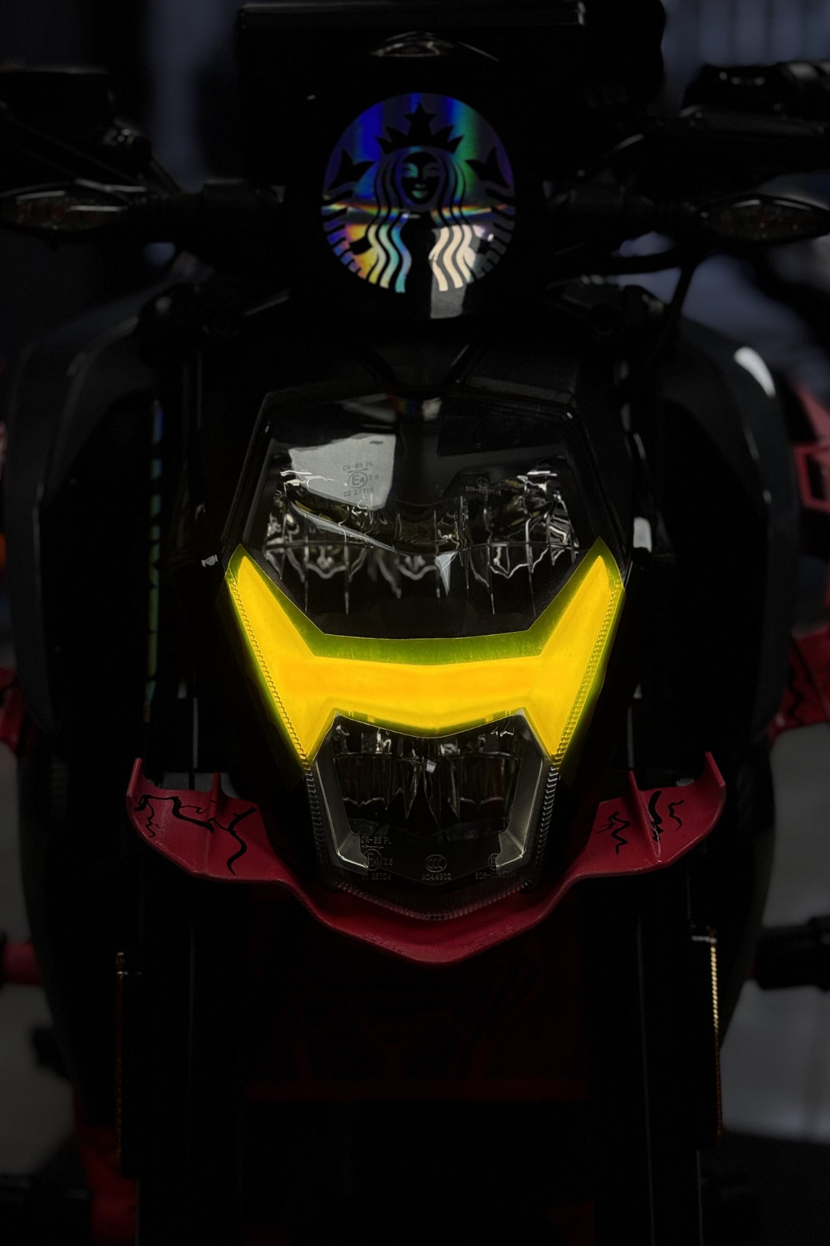 CFMOTO NK250 Gündüz Led için Renkli Far Filmi Sticker