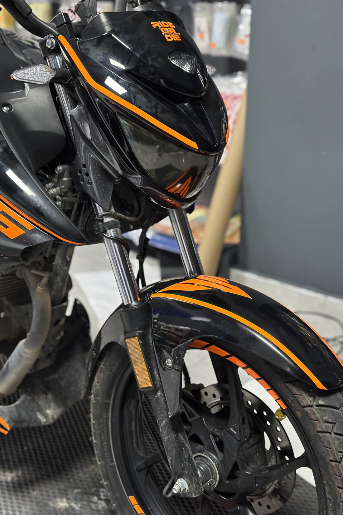 Mondial Drift-L için Oracal Neon Turuncu Komple Sticker Etiket Seti (31 Parça)