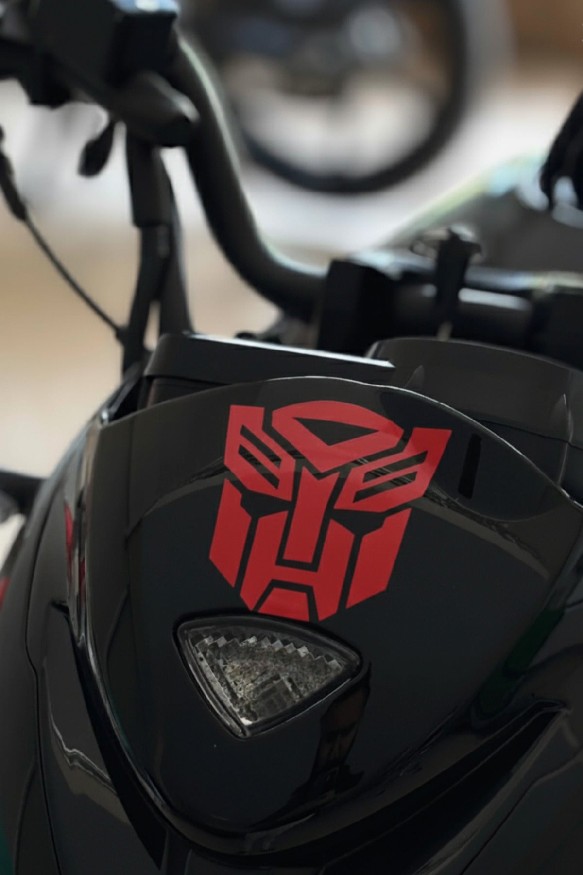 Motor ve Kask için Robot Figürlü Transformers Sticker