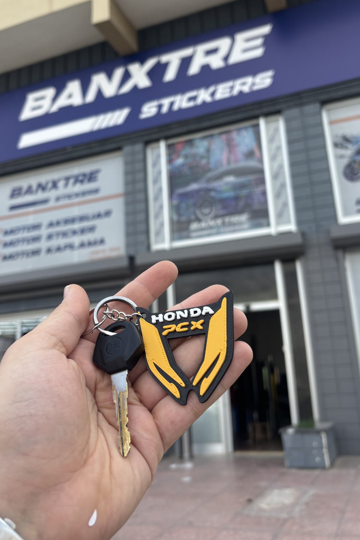 Honda PCX Far Detaylı Anahtarlık Özel Tasarım Anahtarlık Sert Plastik