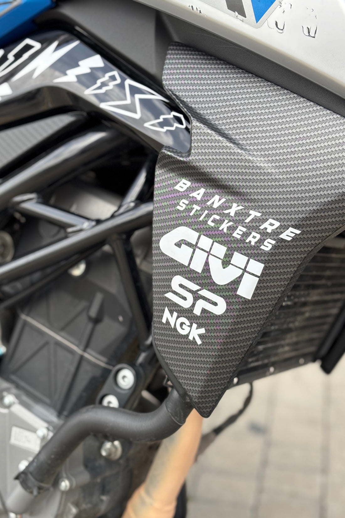 CFMOTO NK250 için Banxtre Yan kapak Sponsor Sticker Etiket