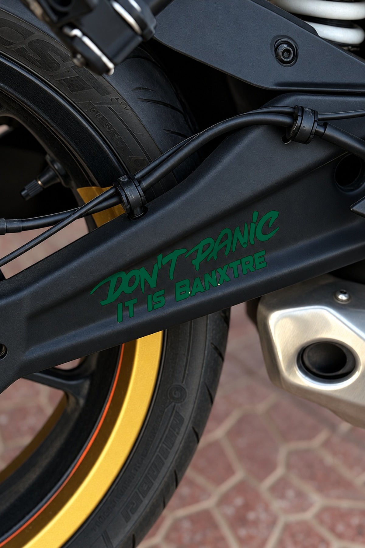 Motosiklet ve Kask için Dont Panic İt İs Sticker Etiket