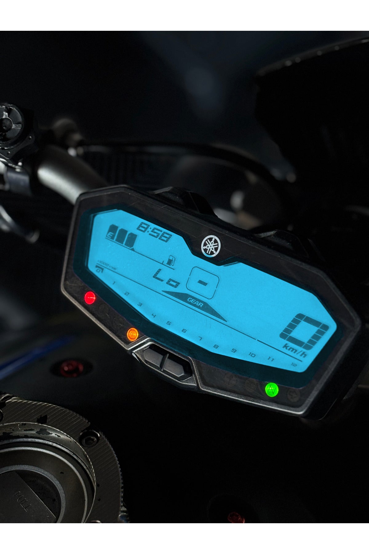Yamaha MT-07 için Hazır Kesim Far Renklendirme Film Sticker Etiket