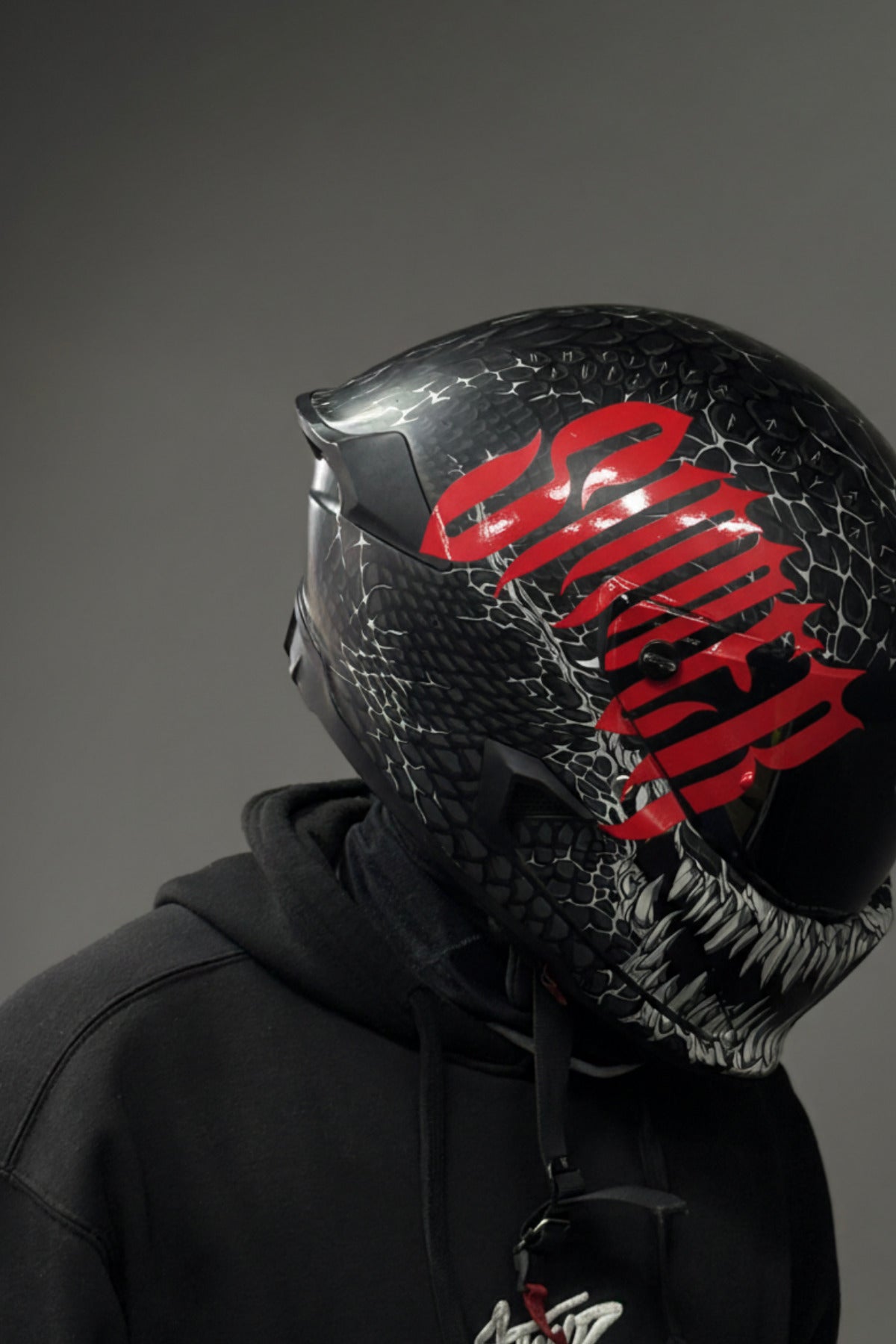 Motosiklet Kaskı için Gotik Font ile Sinner Yazı Sticker Etiket (1 Adet)