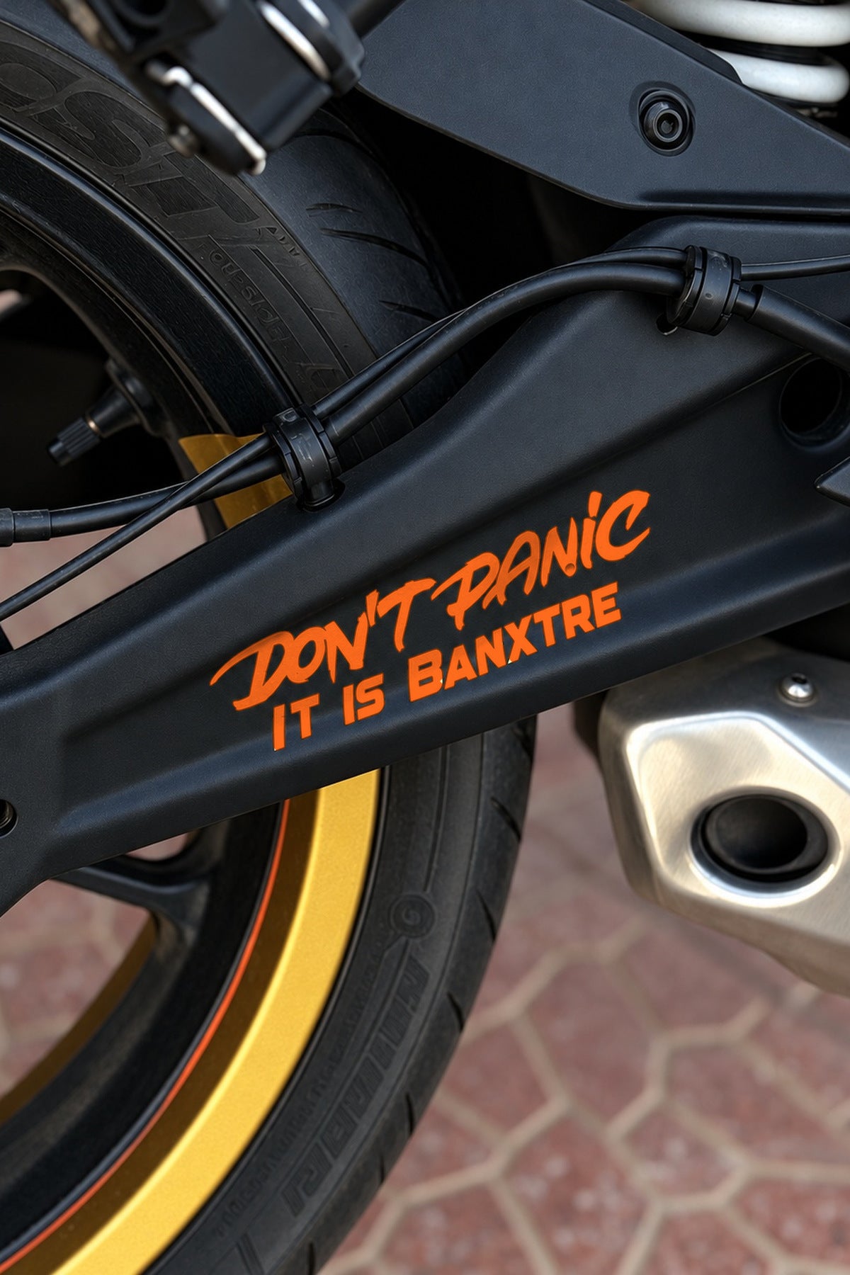 Motosiklet ve Kask için Dont Panic İt İs Sticker Etiket