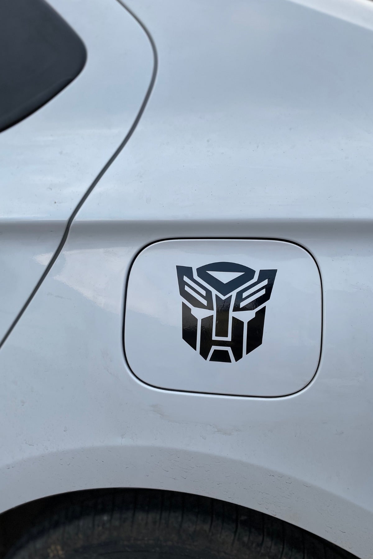 Motor ve Araba için Siyah Renk Transformers Sticker Etiket (1 Adet)