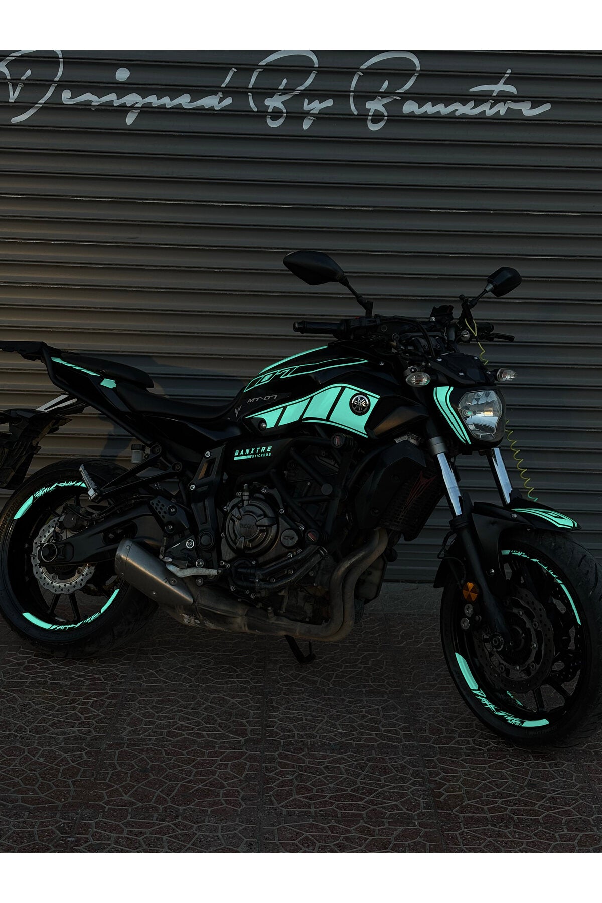 Yamaha MT-07 için Komple Sticker Seti (2014-2017) (Sağ ve Sol )