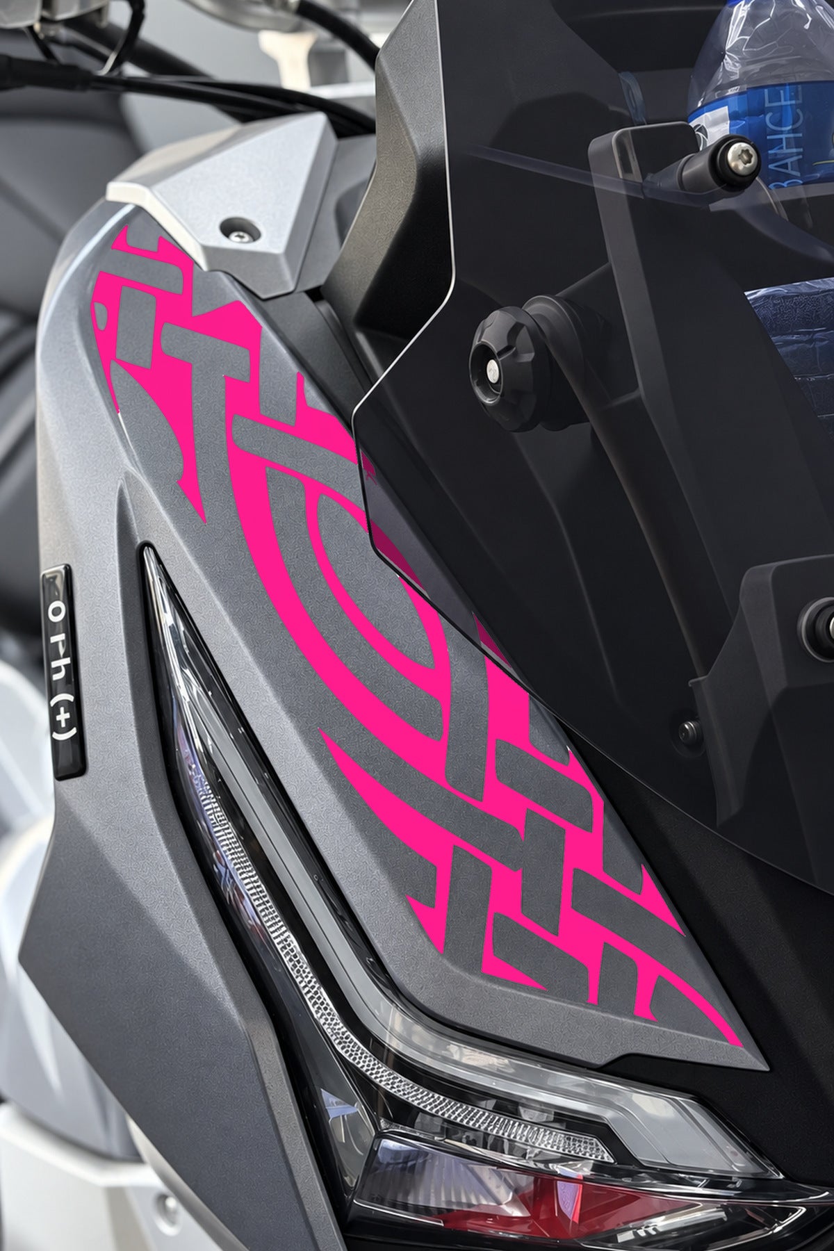RKS Freccia Scooter için Ön Panel Tribal Desen Sticker Etiket ( 1 Adet)