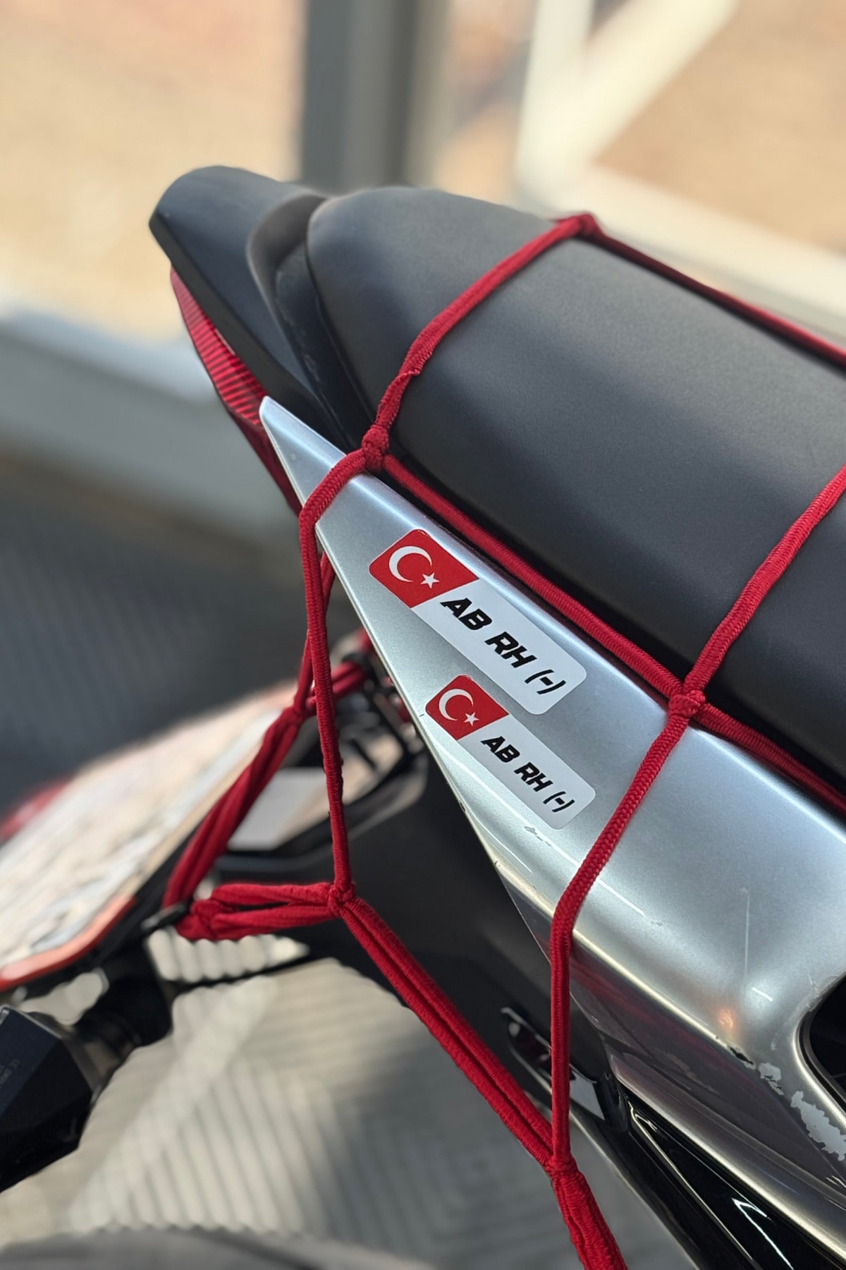 Motosiklet ve Kask için Kan Grubu Sticker Seti (2'li) (STİCKERDIR)