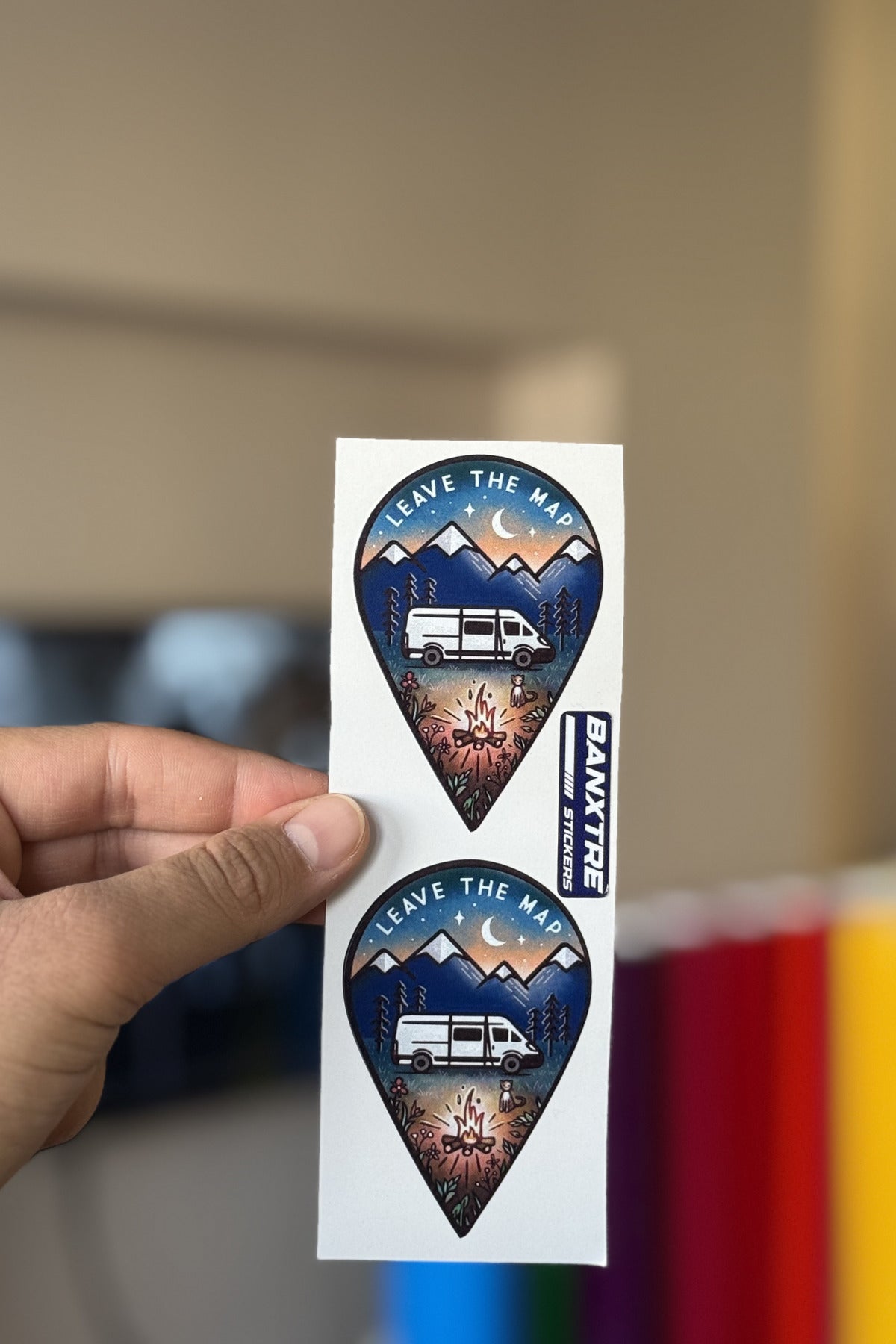 Kamp Sticker Etiket2 (2 Adet) (5Cmx8Cm)