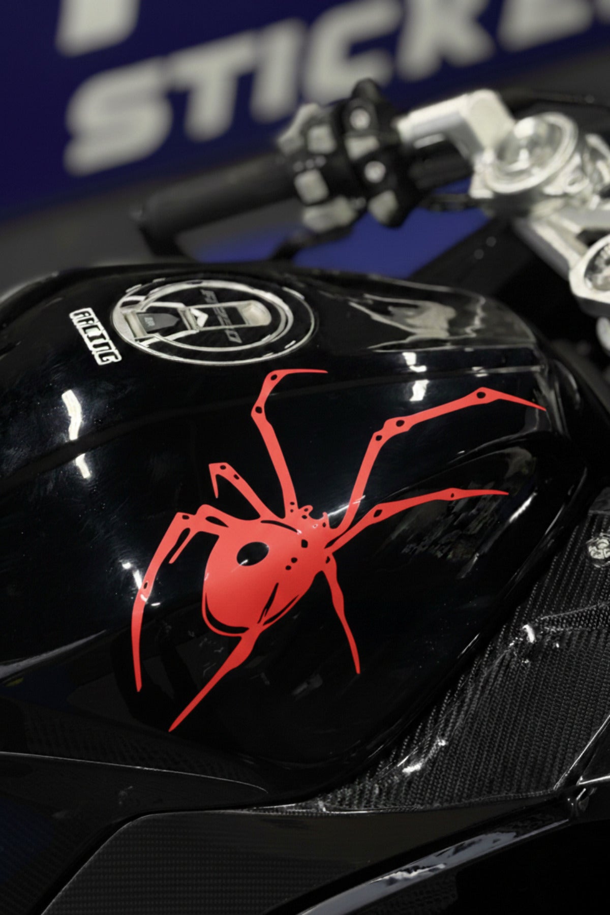 Motosiklet-Araba ve Kask için Tarantula Örümcek Sticker Etiket (25CM)