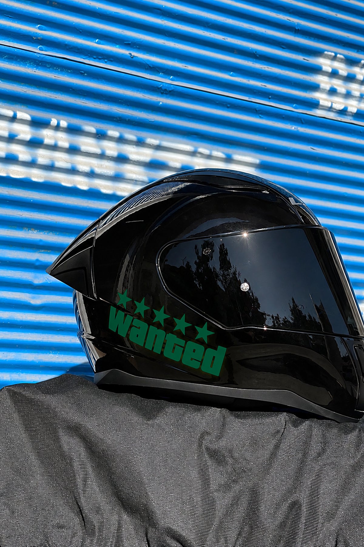 Motosiklet ve Kask için Wanted (ARANIYOR) Sticker Etiket (12CM)