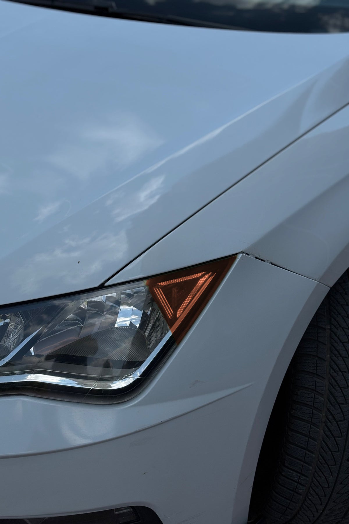 Seat Leon için Üçgensel Gündüz Ledi Sticker Far Filmi