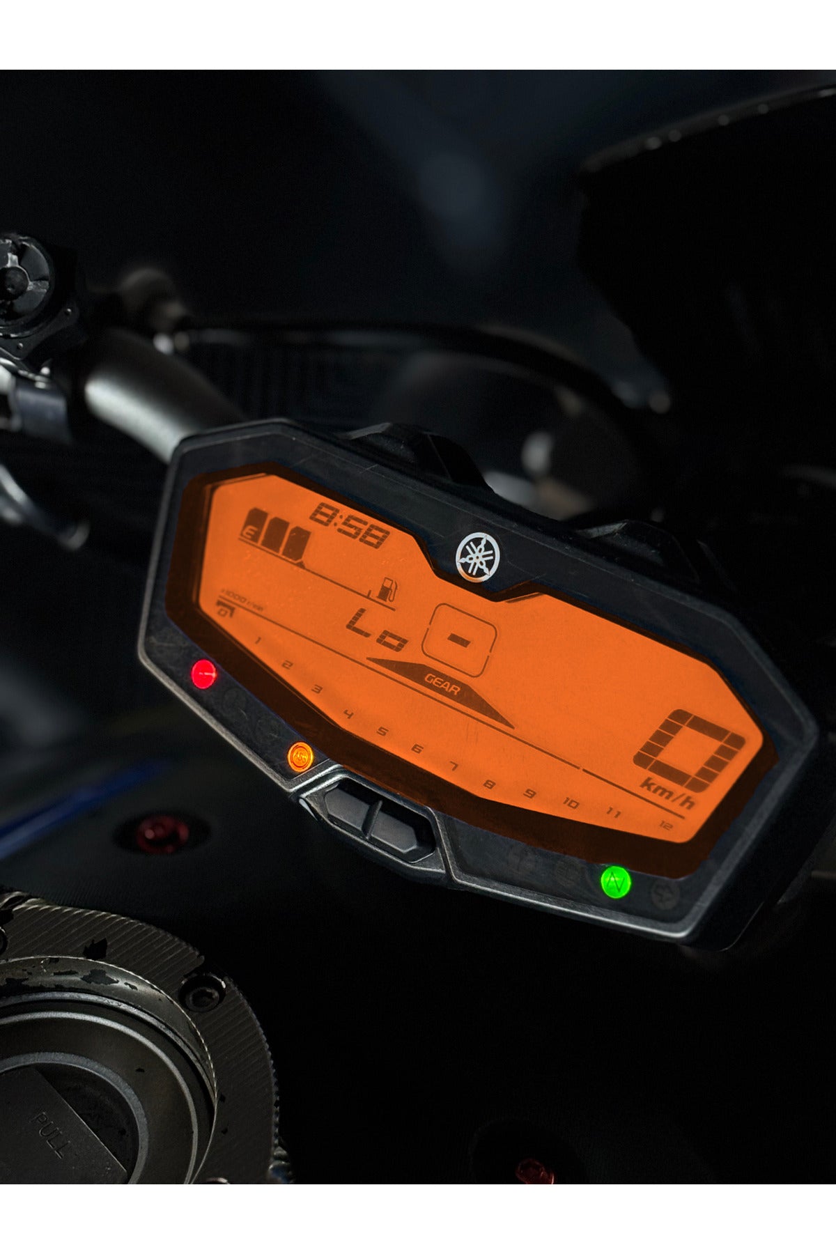 Yamaha MT-07 için Hazır Kesim Far Renklendirme Film Sticker Etiket