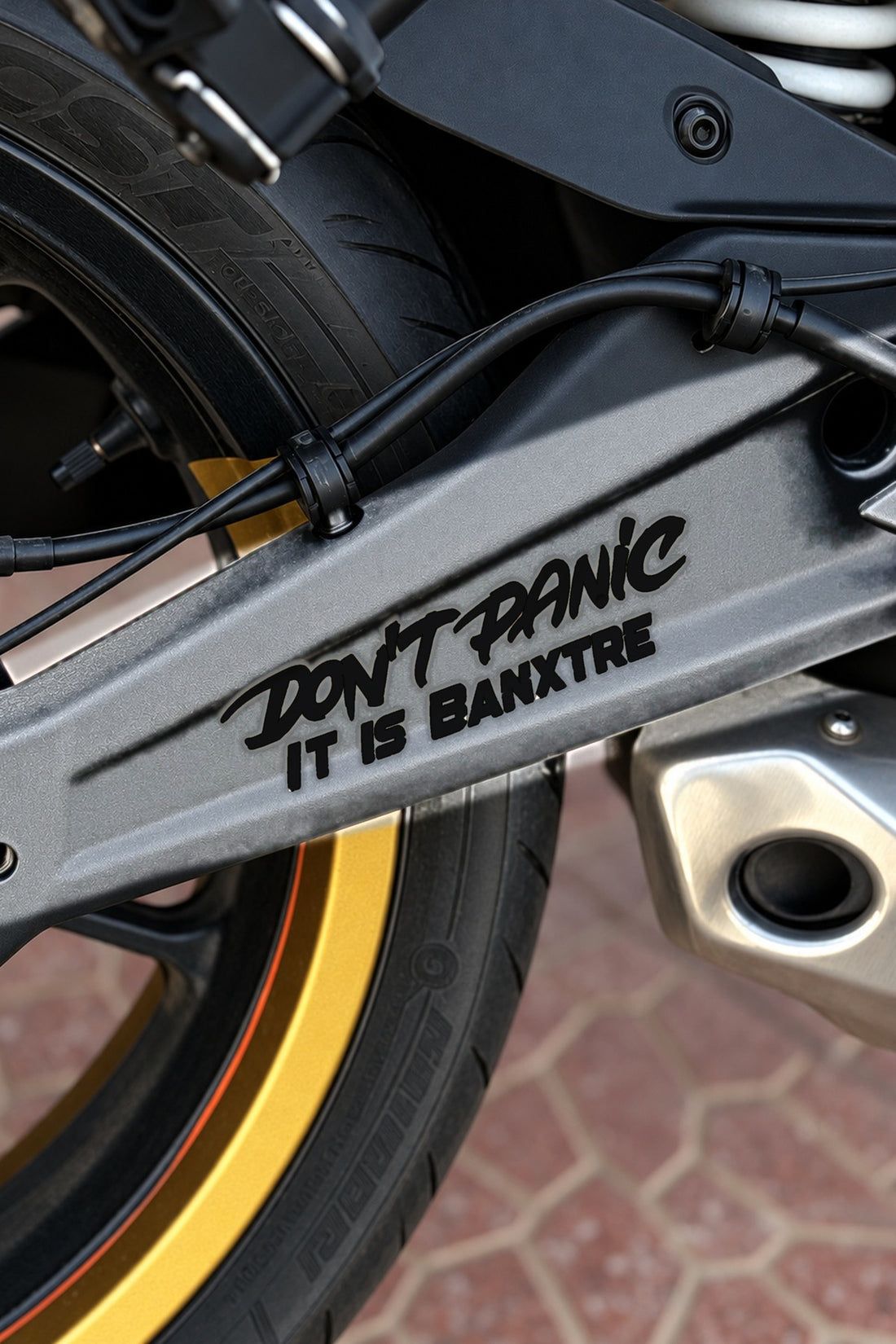 Motosiklet ve Kask için Dont Panic İt İs Sticker Etiket