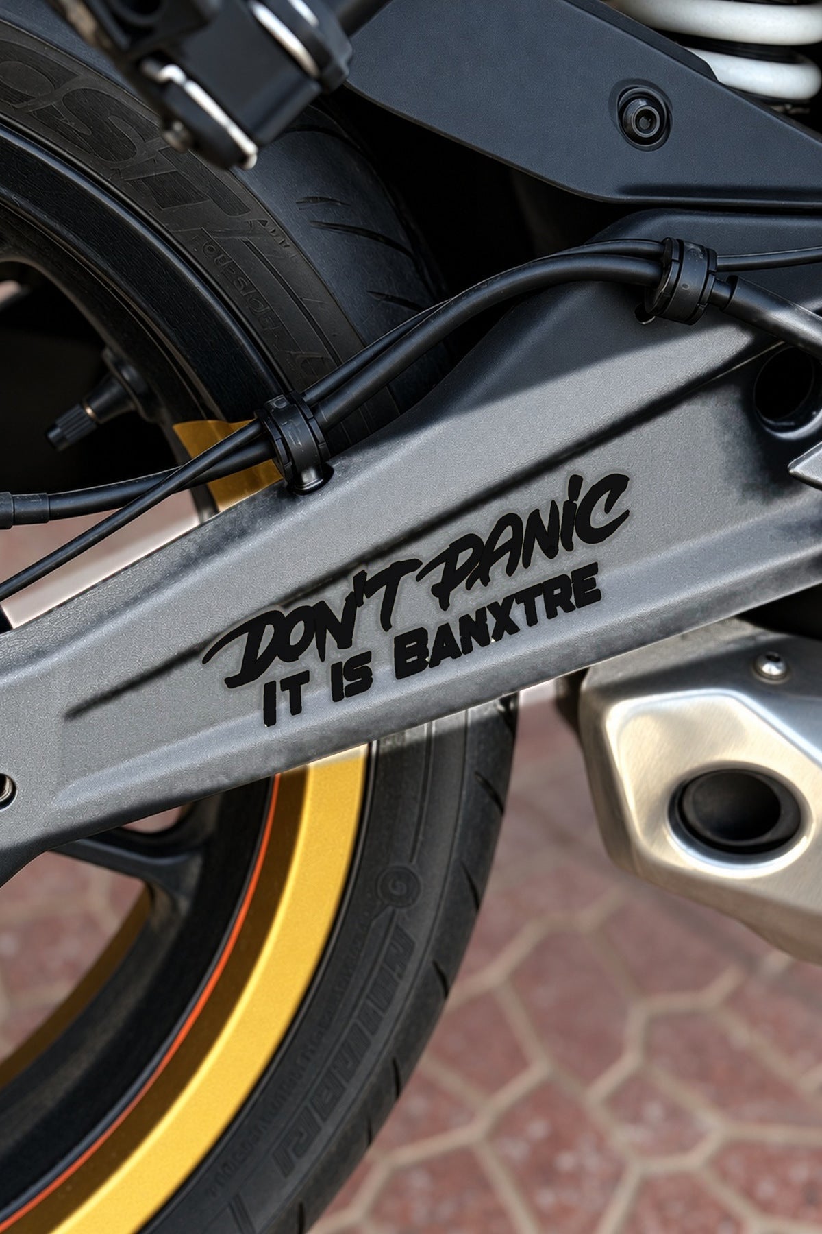 Motosiklet ve Kask için Dont Panic İt İs Sticker Etiket