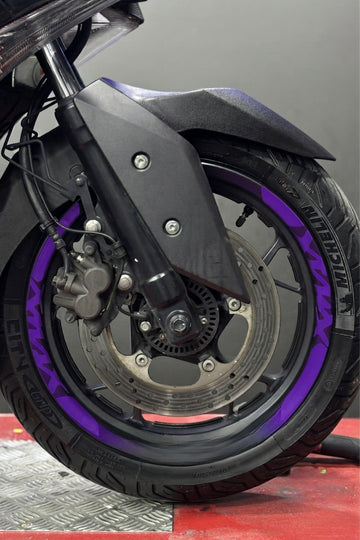 Yamaha Xmax Scooter için Xmax Yazılı Jant Şeridi Sticker Seti (2 Janta da Yeterli)